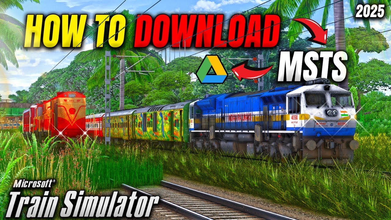 How To Download & Install MSTS with Indian Addons in Just 1 Click! 🟢 100% Working Google Drive Link!