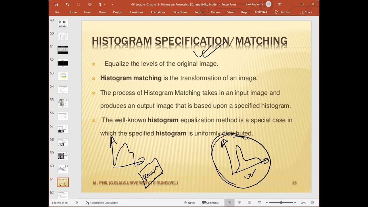 10 Lecture video on Histogram Matching