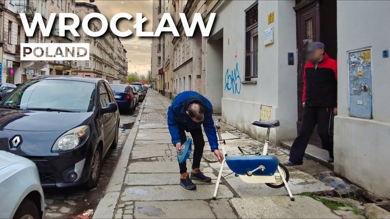 【4K】Walking in Worst District of Wrocław, Poland (FULL VERSION)