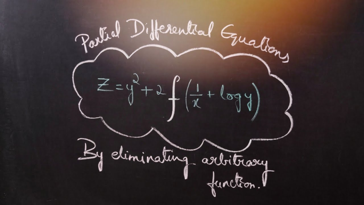 z=y^2+2f((1/x)+logy) #byeliminatingthearbitraryfunction #PartialDifferentialEquations L1k,193