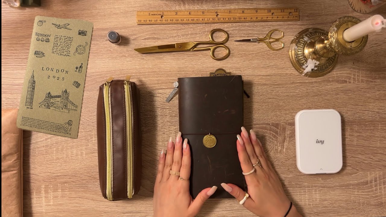 My London travel journal set up & what I’m bringing
