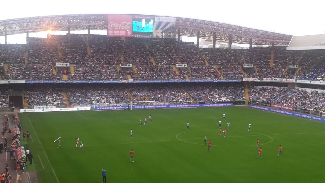 Estadio Riazor stamp on the ground