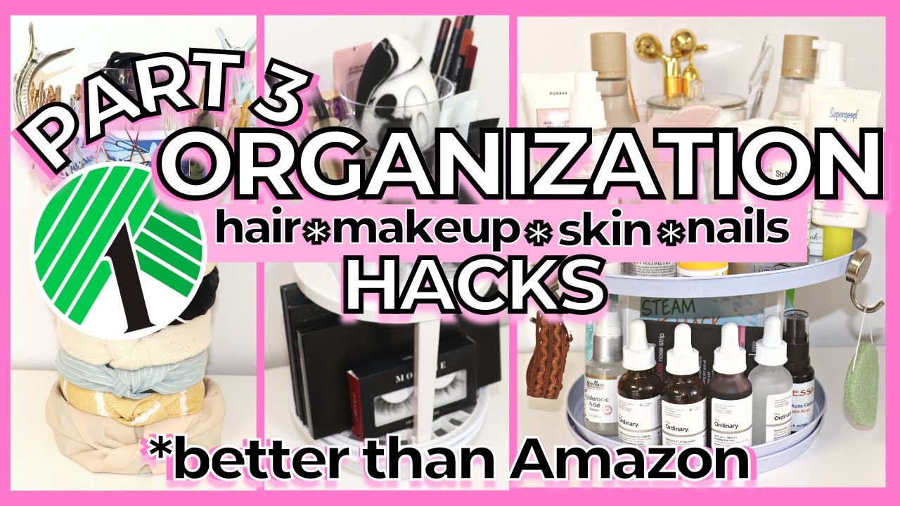 Dollar Tree Organization Hacks *Part 3* Better than AMAZON!!