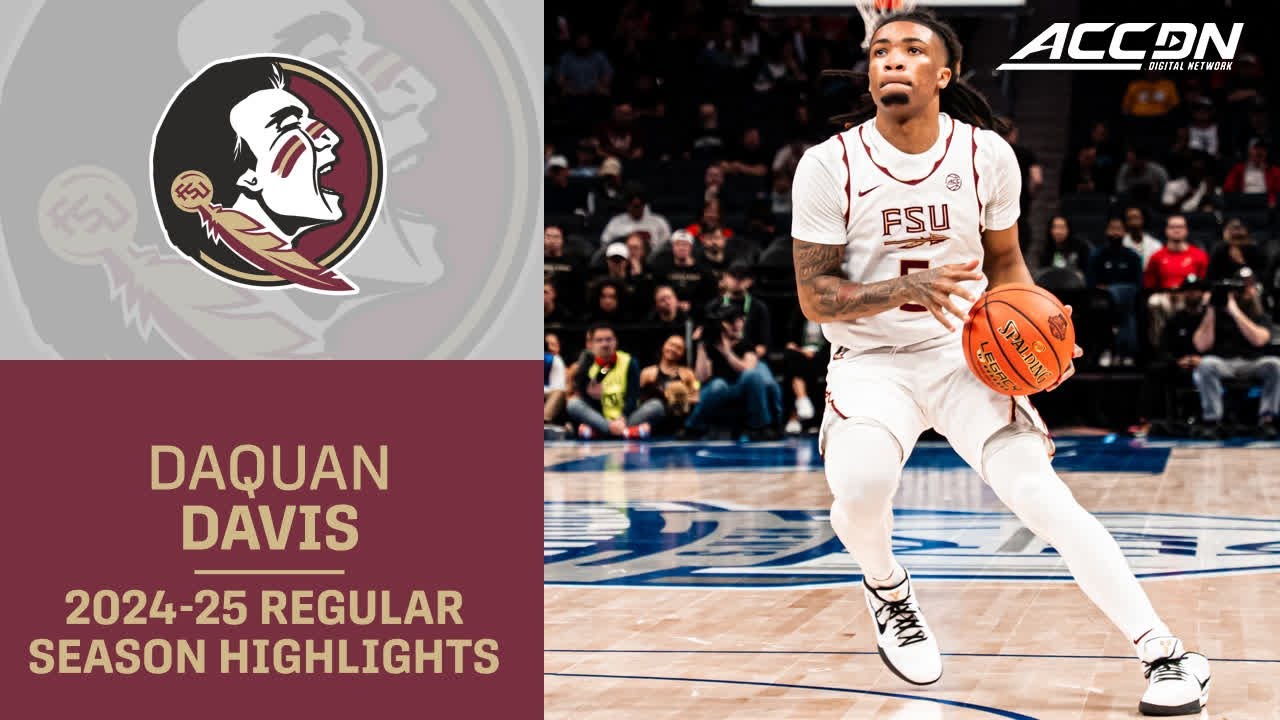 Daquan Davis 2024-25 Regular Season Highlights | Florida State Guard