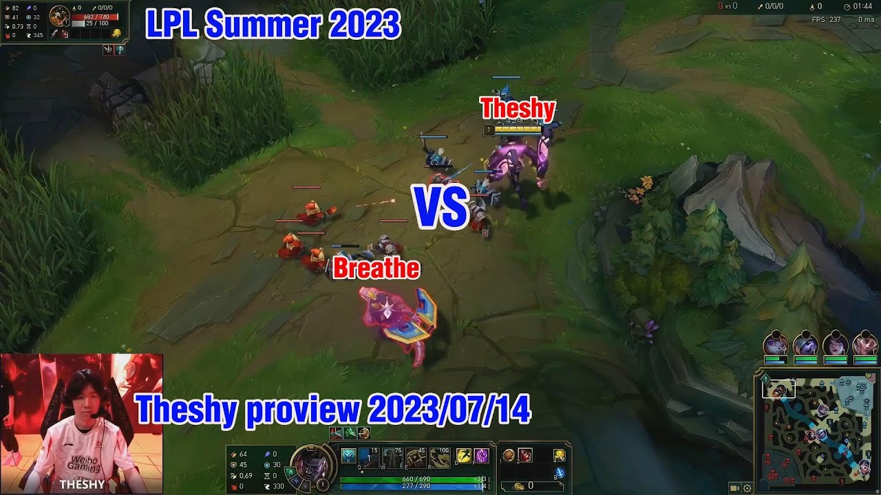 Theshy proview 2023/07/14 ksante malphite LPL Summer | WBG Theshy第一视角