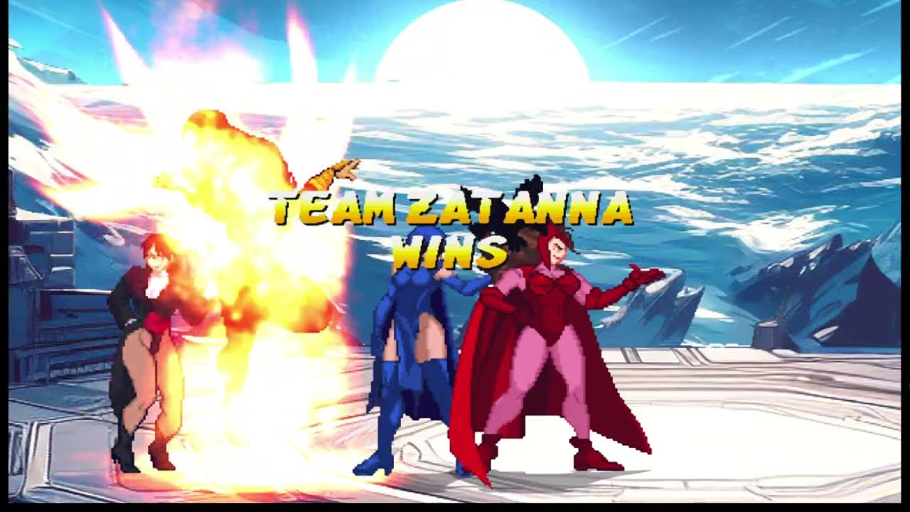 [4K] MUGEN: R, ETB – Ingrid, Athena, Psylocke, Spiral vs Zatanna, Scalet Witch, Raven, Jean Grey