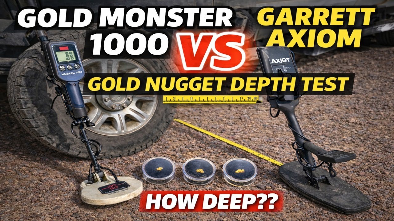 Gold Monster 1000 vs Garrett Axiom (REAL Depth Test!)