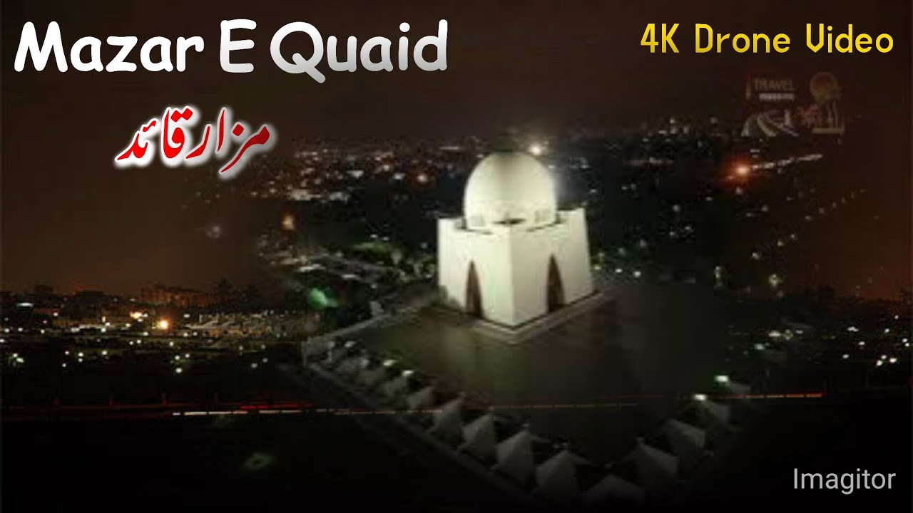 Mazar-e-Quaid Karachi 4K Drone View| Jinnah Mausoleum Night & Arial View