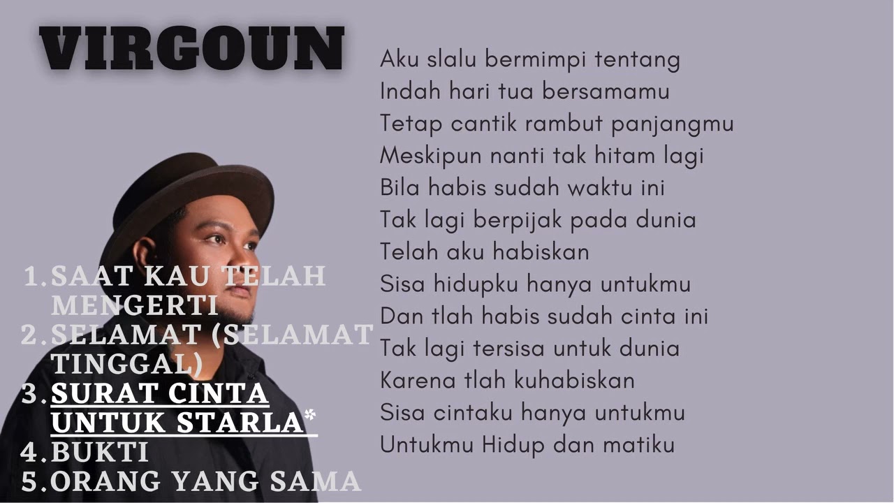 Virgoun - Saat Kau Telah Mengerti - Playlist Best Of Virgoun Lengkap Dengan Lirik