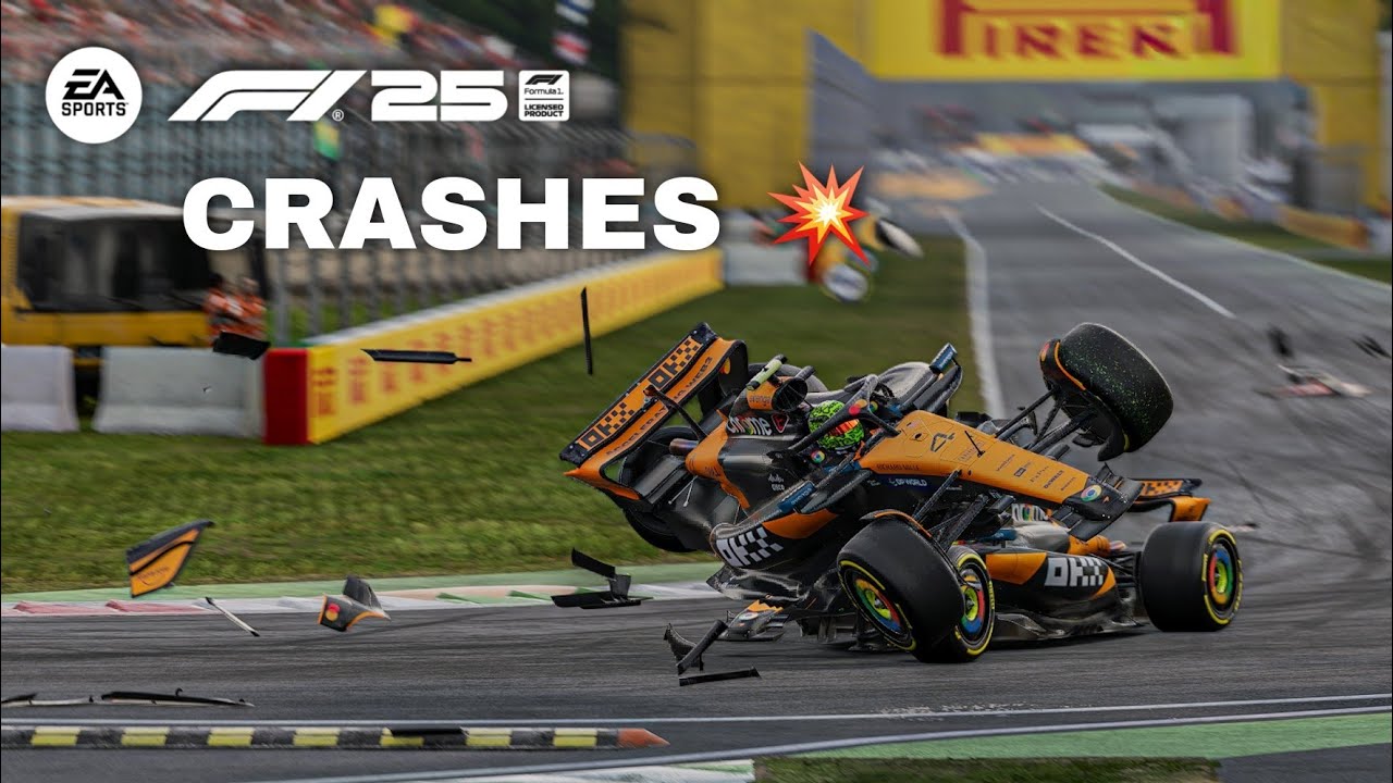 F1 2025 REALISTIC CRASH COMPILATION 💥 (DAMAGE MOD #12)