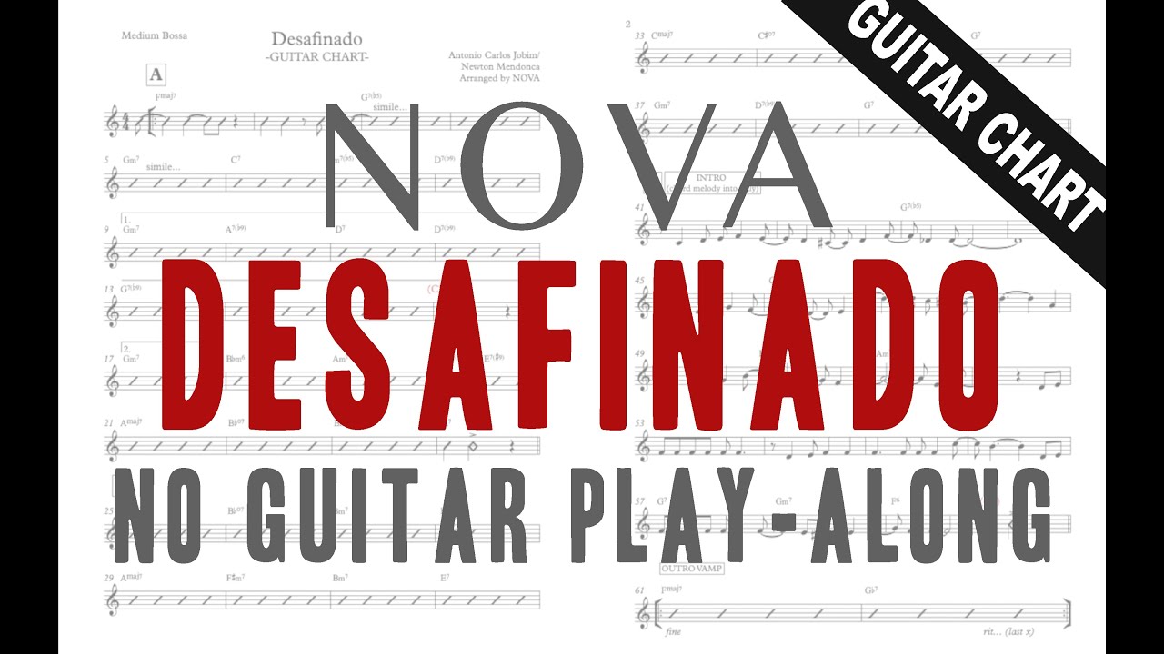 Baila Nova - Desafinado - No guitar play-along with chart
