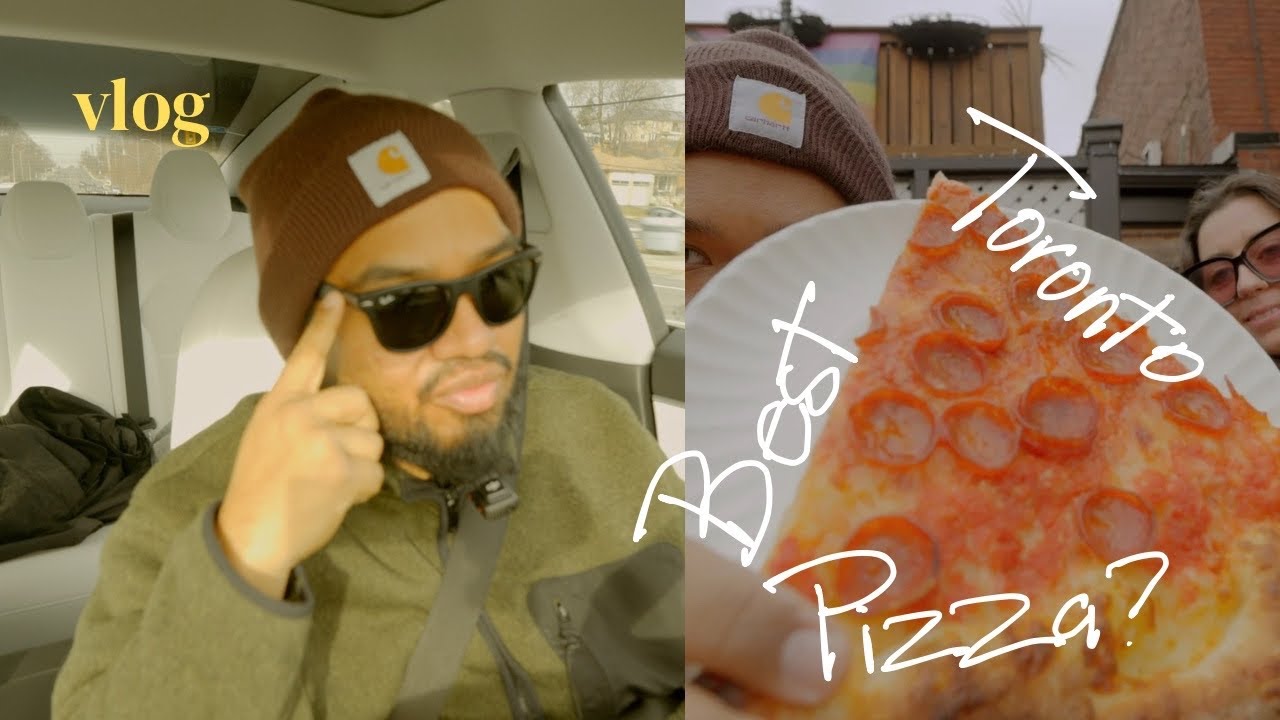 vlog | chatty car vlog & trying best pizza in toronto