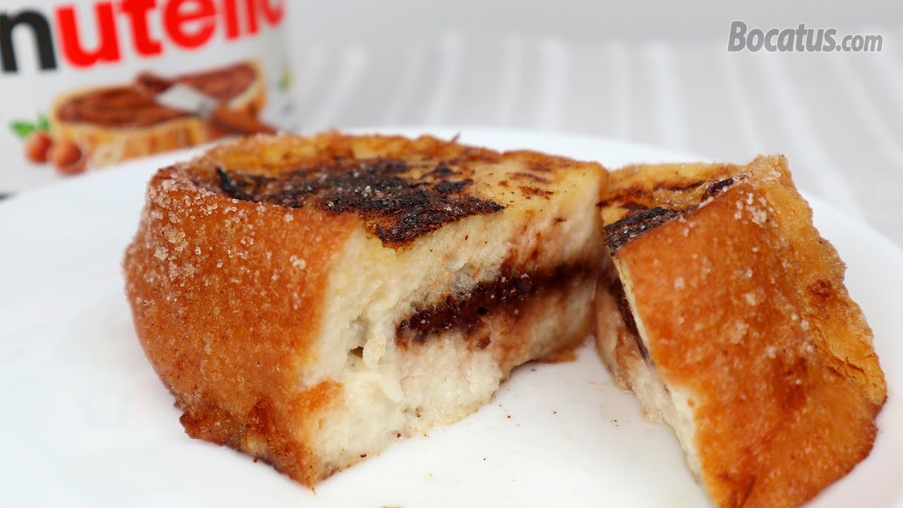 Torrijas rellenas de Nutella