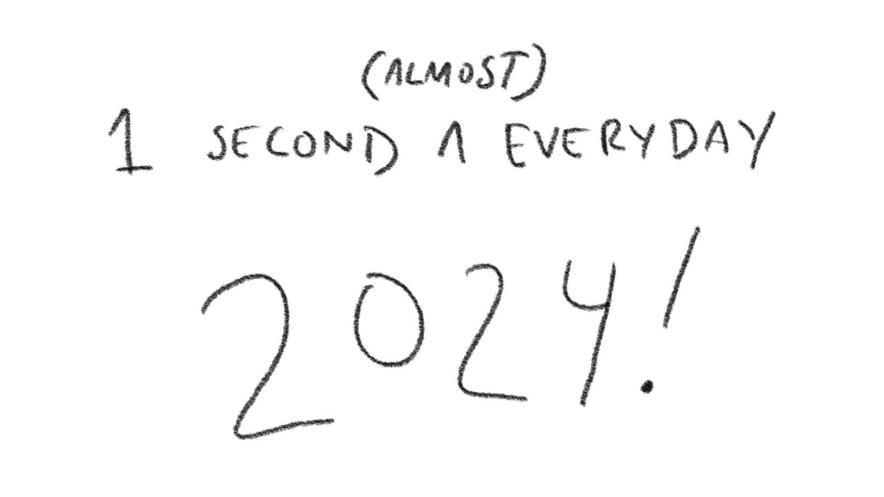 one second (almost) everyday - 2024