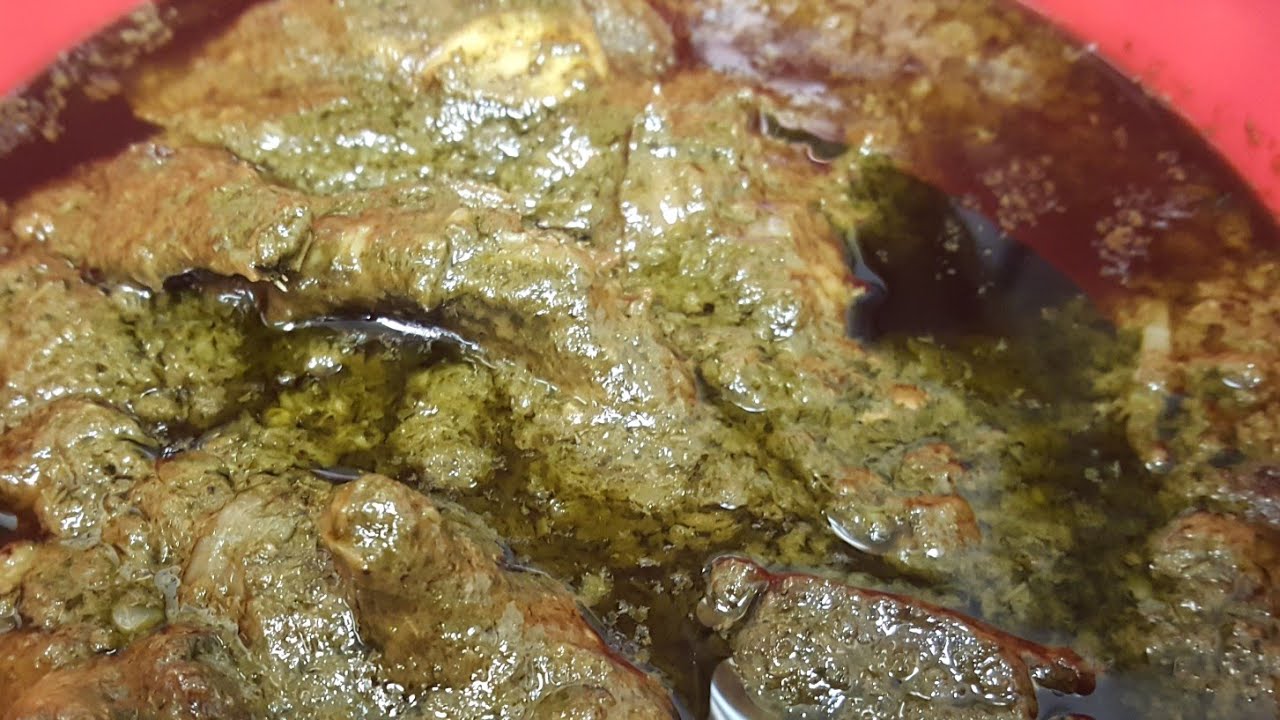 Liberian fried cassava leaf