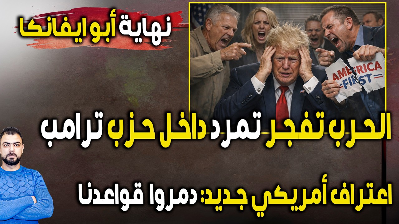 نهاية أبو ايفانكا | الحرب تفجر تمرد داخل حزب ترامب | اعتراف أمريكي جديد: 