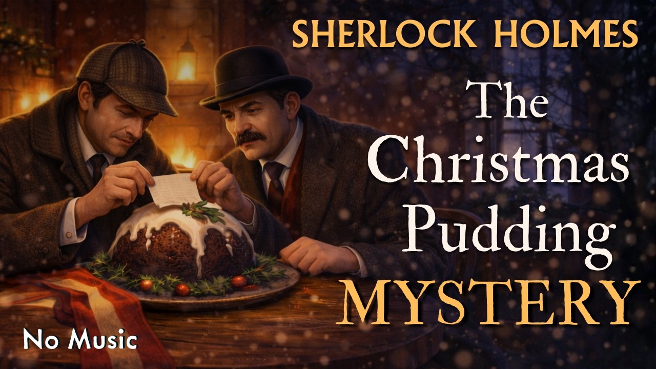 A Cozy Sherlock Holmes Bedtime Story | The Christmas Pudding Mystery | ASMR Audiobook w/o music