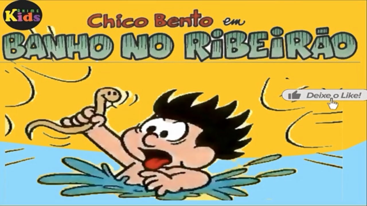 CHICO BENTO EM BANHO DE RIO -  GIBI CHICO BENTO- HISTÓRIANHAS EM QUADRINHOS