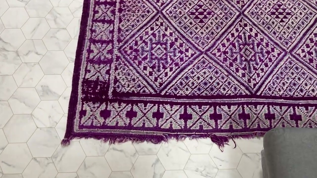 kechart - 6x10ft Vintage Moroccan boujaad rug, Moroccan berber rugs, 184 cm x 293 cm