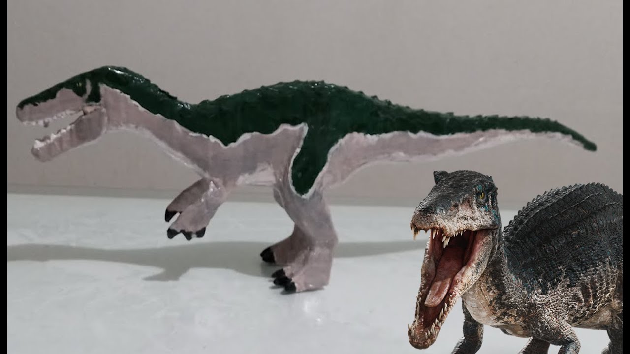 Como fazer baryonyx de papelão