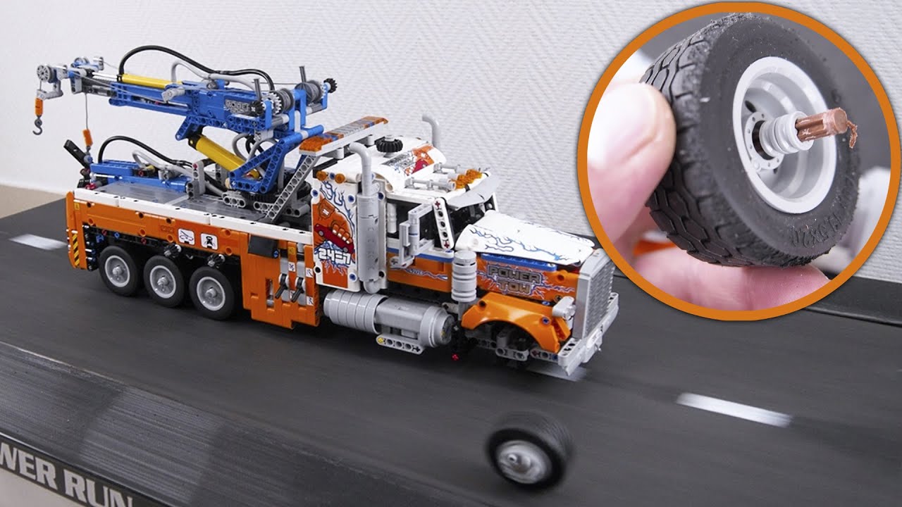 Heavy-duty Tow TRUCK VS TREADMILL. 42128 Lego Technic CRASH Test