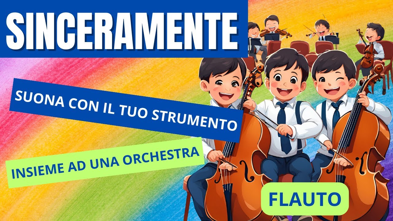 Base orchestrale per flauto - SINCERAMENTE | Orchestral backing track for flute