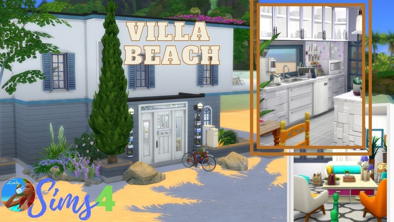 Villa beach | no CC | Speed Building The sims 4