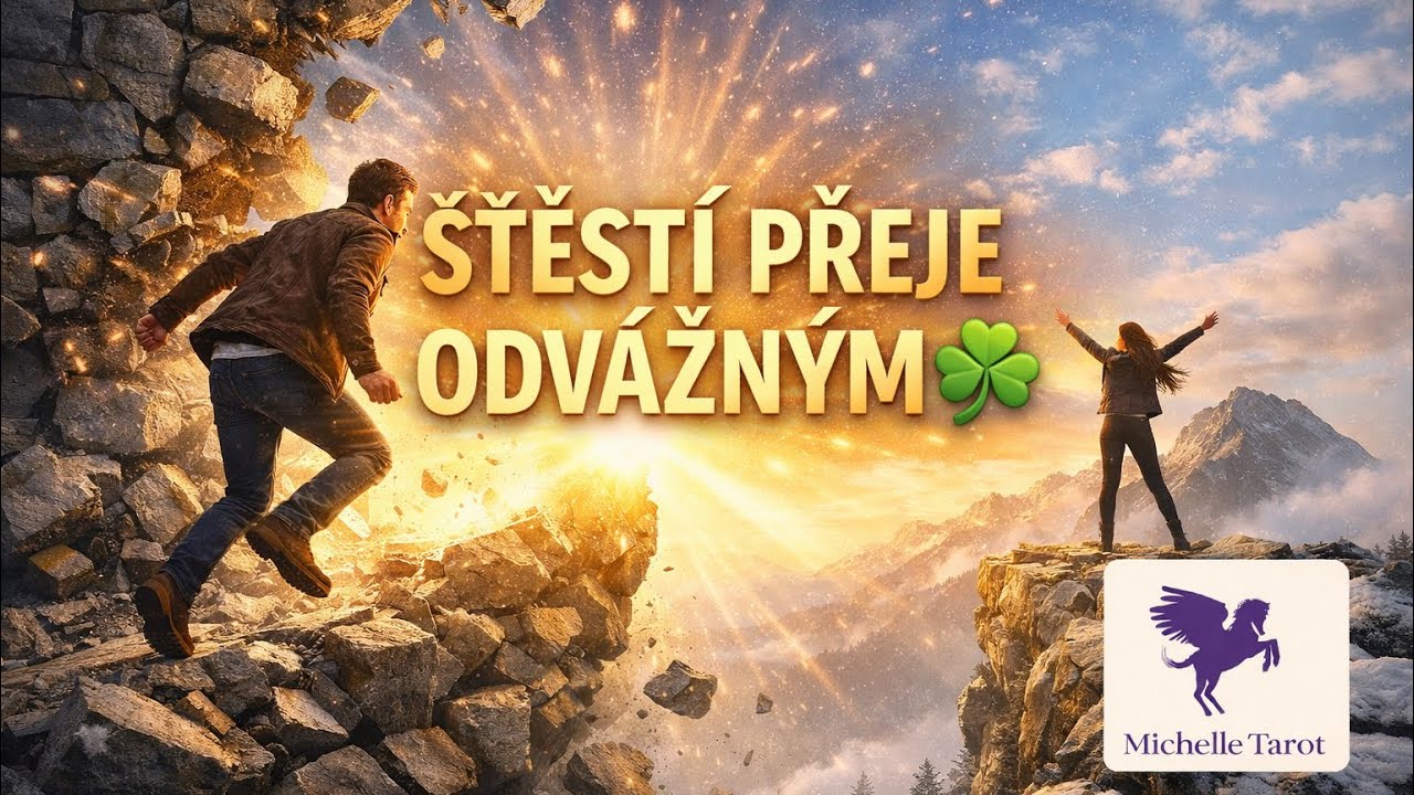 ŠTĚSTÍ PŘEJE ODVÁŽNÝM 🍀💛 Kolektivní vzkaz (nejen) na víkend 23. - 25. 1. 2026 ❄️ 