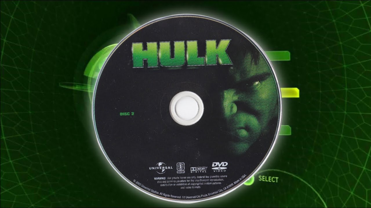 Hulk DVD (Disc 2) Xbox Demo Showcase - Demo Disc - 2003