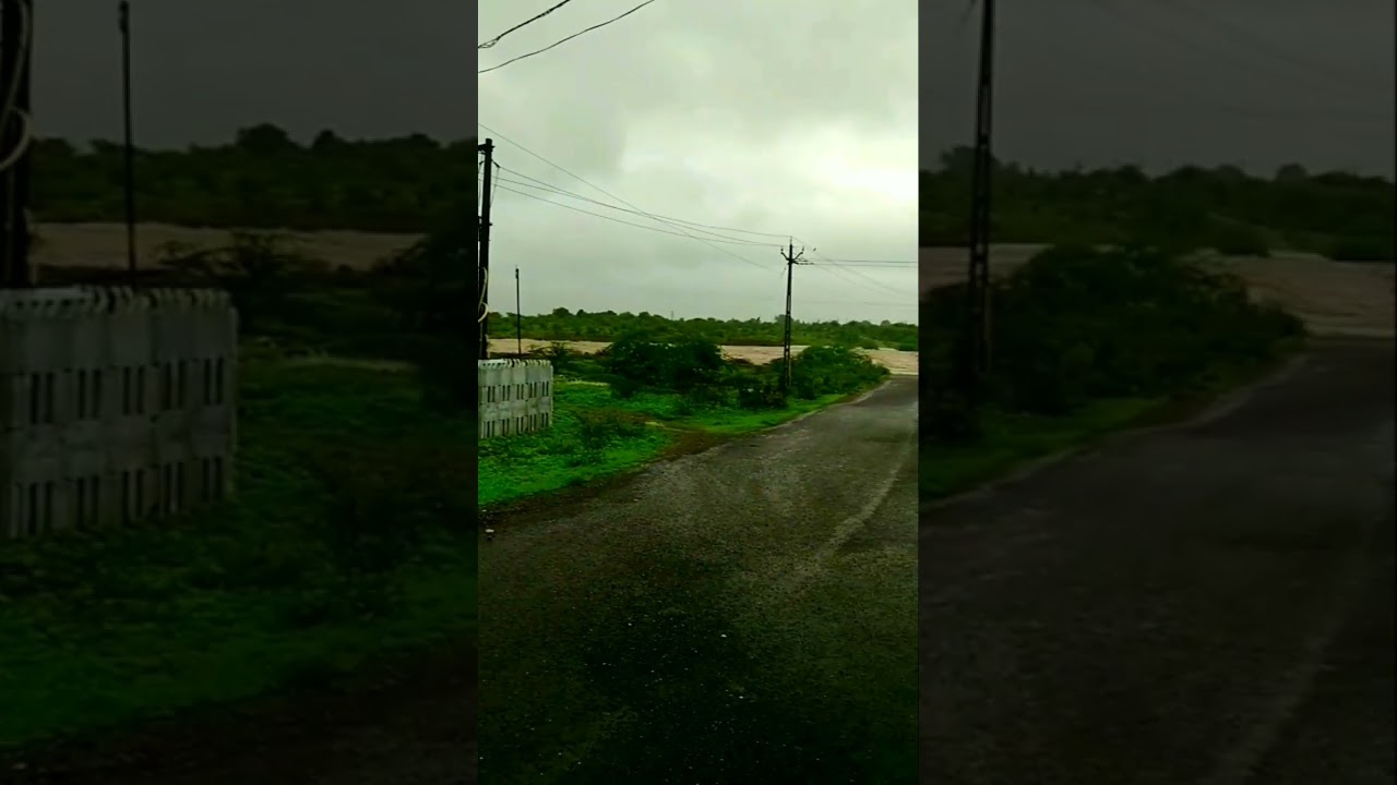 mangnathpipli village ma pul uper Pani #barish #news# zee24kalak#viral #gujaratsamachar #abpasmita