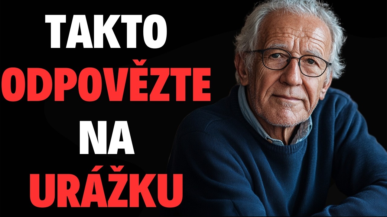 TAKHLE REAGUJÍ INTELIGENTNÍ LIDÉ NA URÁŽKY | Moudrost, kterou by měl znát každý.