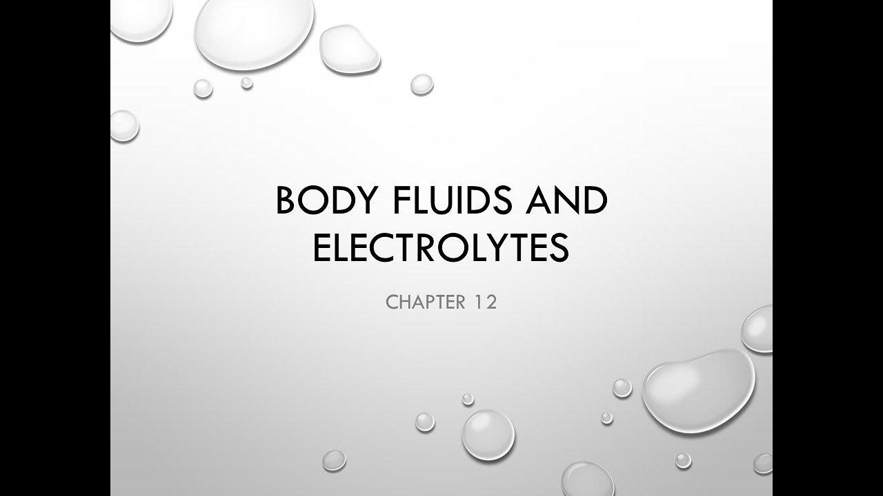 Clinical Chemistry 1 Electrolytes