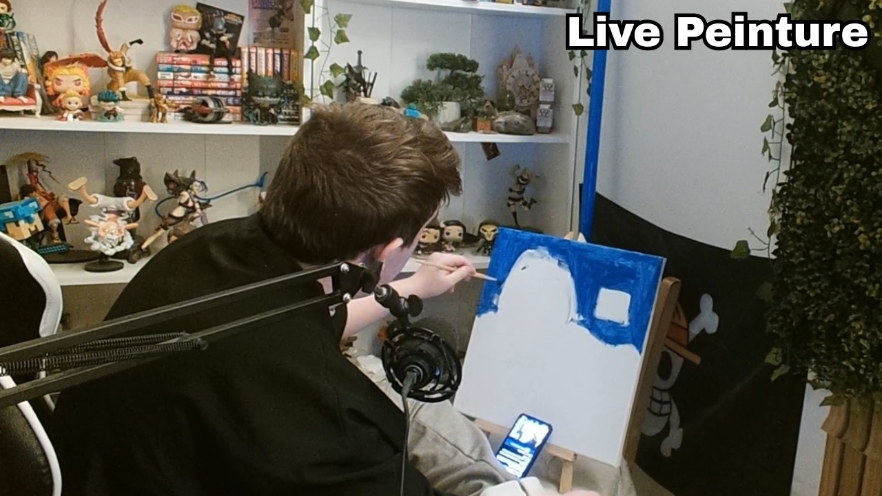 JE TESTE DE PEINDRE UN TABLEAU EN 2026 ??  : Live Peinture