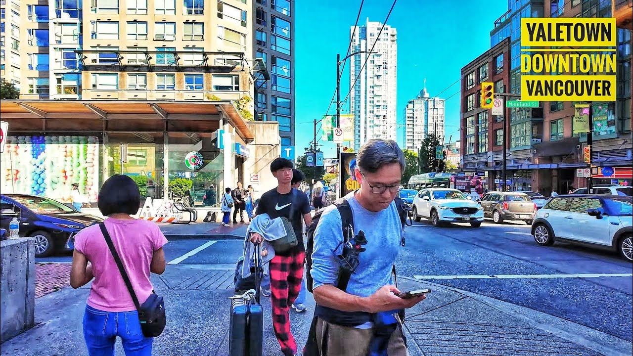 Vancouver Walk 🇨🇦 - Sunset Beach to Yaletown-Roundhouse 