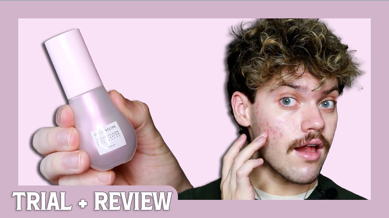 glow recipe watermelon glow niacinamide dew drops | trial + review