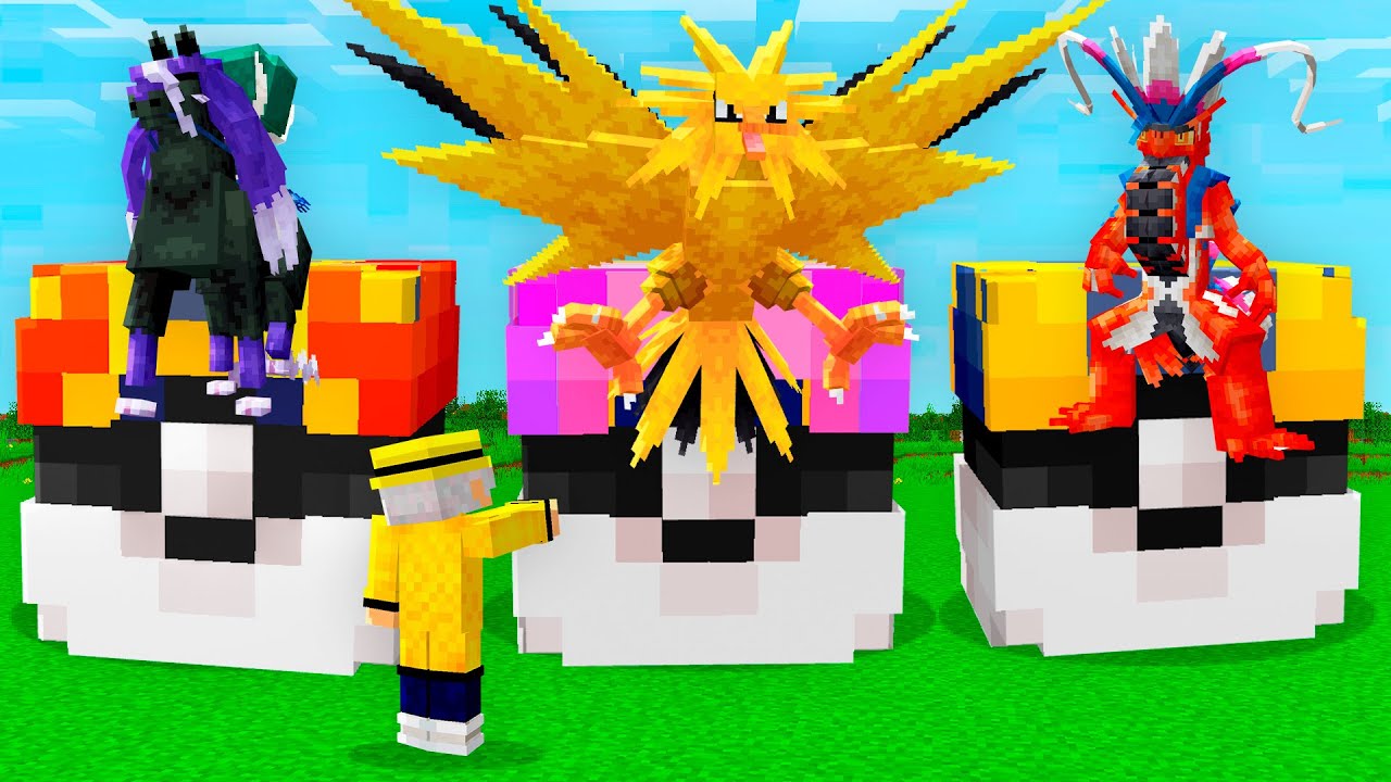 POKEBOLAS DECIDEM MEUS POKÉMON LENDÁRIOS NO MINECRAFT COBBLEMON!