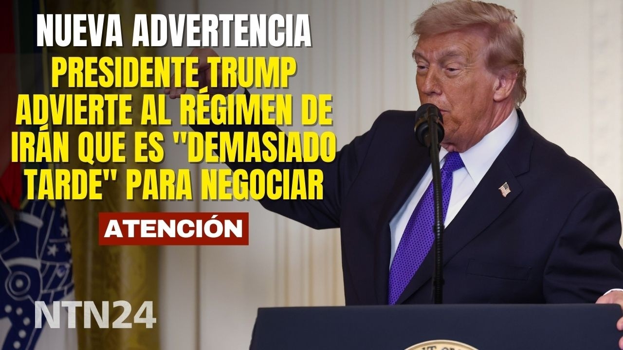 Presidente Trump advierte al régimen de Irán que es 