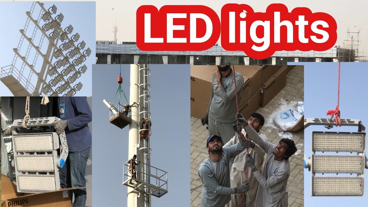 LED lights installation | Cricket Stadium | Renovation | Upgradation | NSK