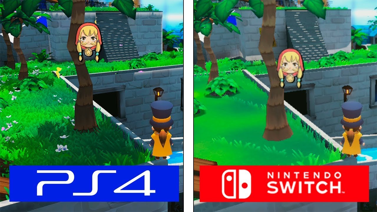 A Hat in Time | PS4 vs Switch | Graphics Comparison & Switch Framerate Test