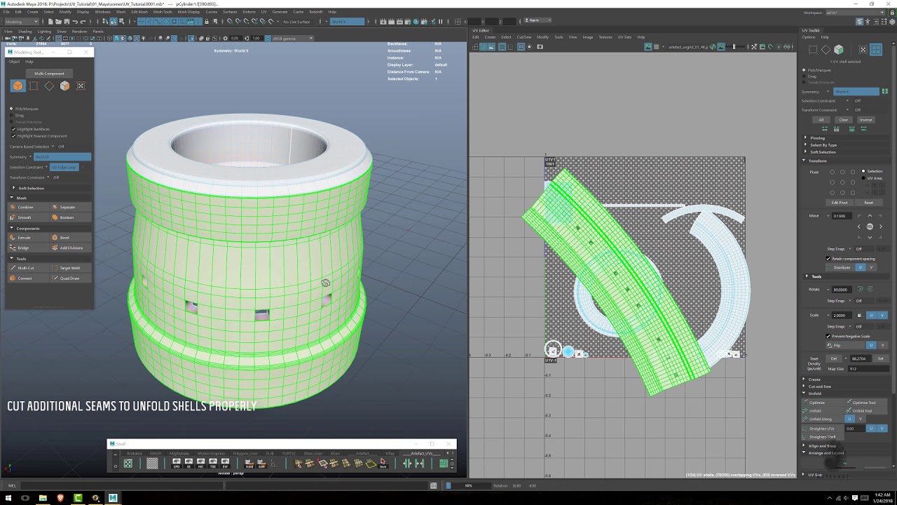 Tutorial - UVs in Maya