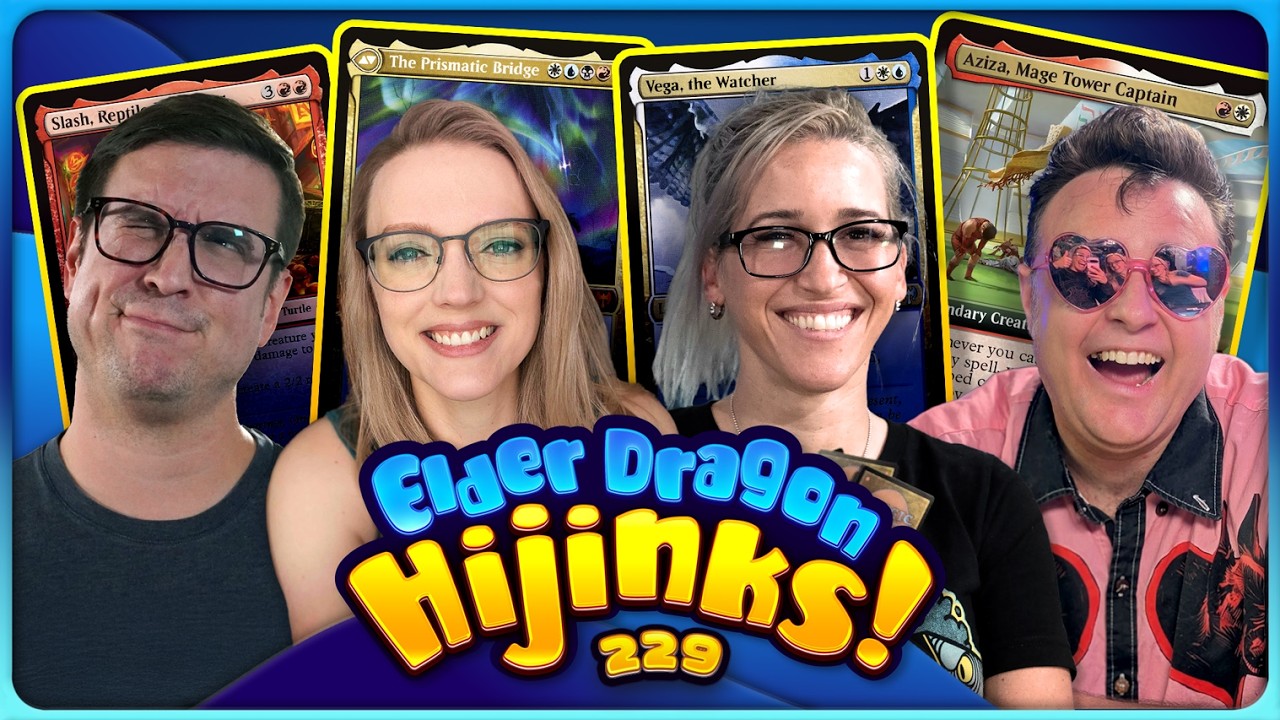 One Turn Changed EVERYTHING! | Slash VS Prismatic Bridge VS Vega VS Aziza⁩ | Ep 229 | MTG EDH