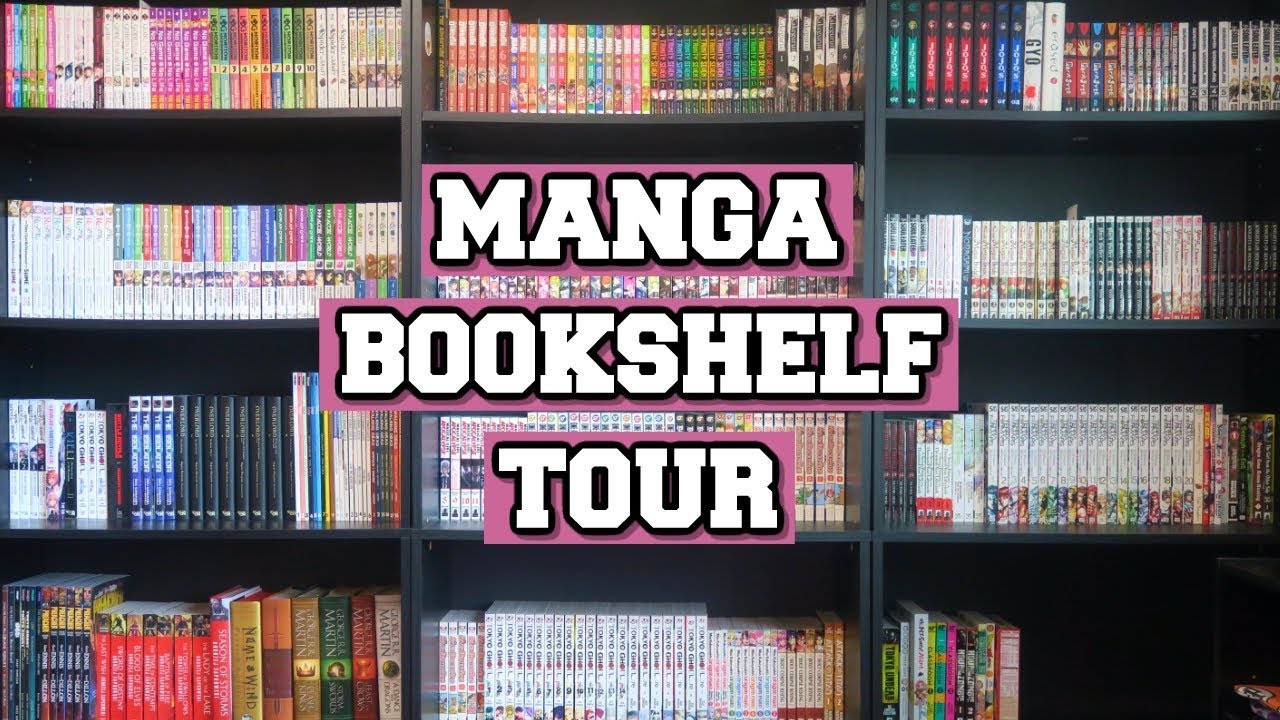 HUGE MANGA BOOKSHELF TOUR | Showing Every Cover of 650+ Manga