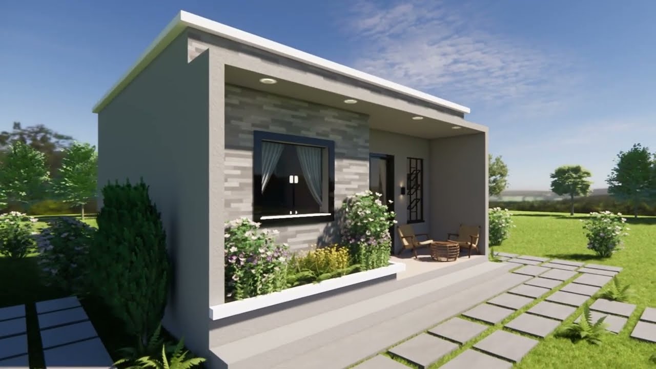 Você vai se SURPREENDER  por  essa MINI CASA  6x6 metros   36 m²