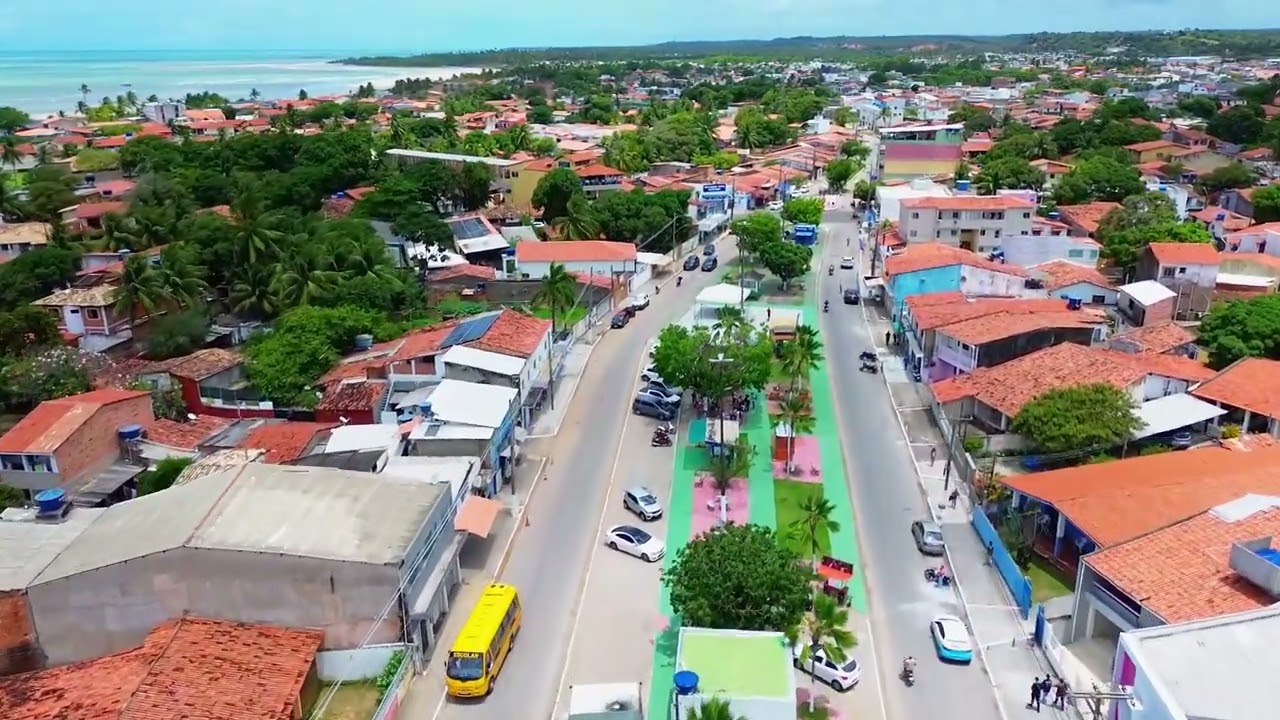 Paripueira Alagoas Brasil visto de cima em 1080pDji Mini 23
