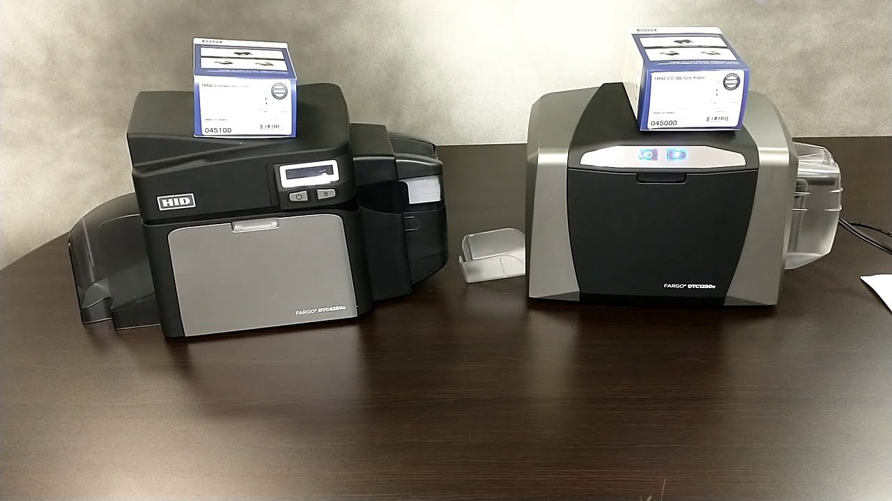 How to change the ribbon for a Fargo DTC 1250E and Fargo DTC 4250E ID card printer