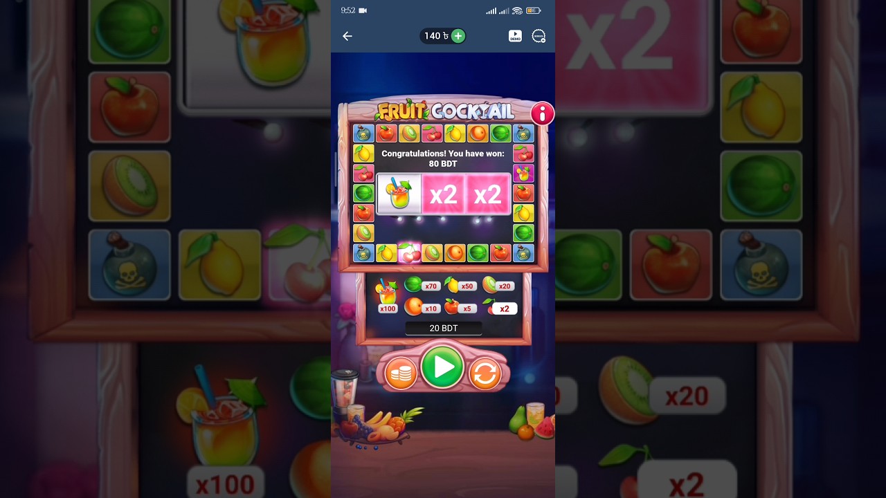 Fruit Cocktail 1xbet game play #respect #1xbet #games #casinogames #youtubeshorts