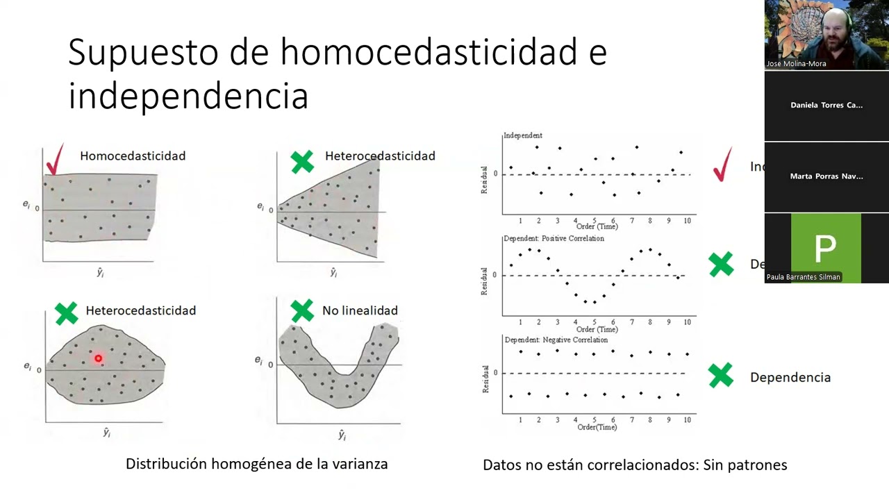 Resumen de conceptos de diseño estadístico, supuestos y contraste de hipótesis