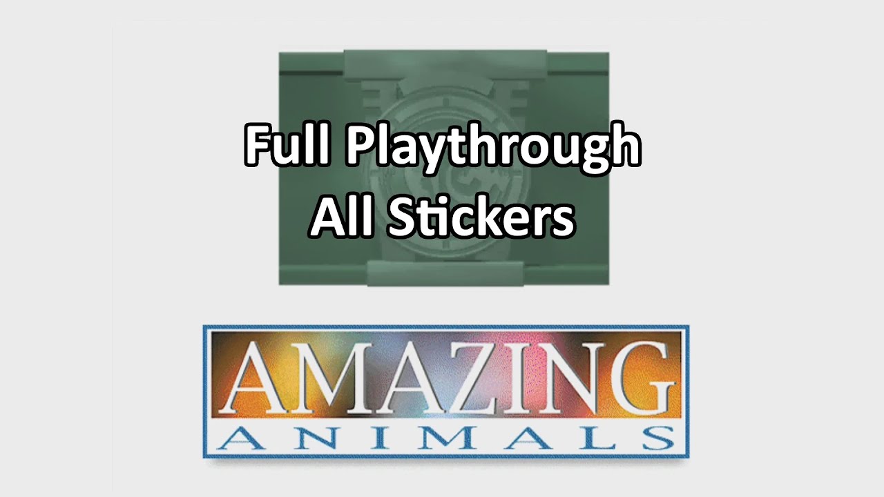 Amazing Animals (PC Game) (Full Playthough, All Stickers, 1080p)