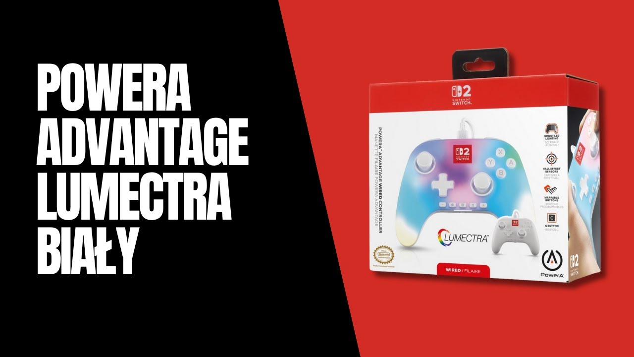 PowerA Advantage Lumectra Biały - unboxing i prezentacja
