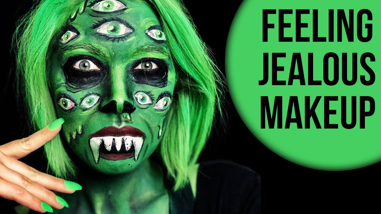 I'M SO JEALOUS! - Feeling Jealous Green Monster Makeup Tutorial // Makeup Your Mood | HISSYFIT